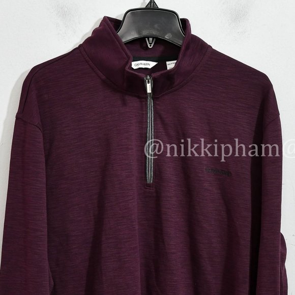 Calvin Klein 1/4 pull over men sweater - Picture 3 of 7